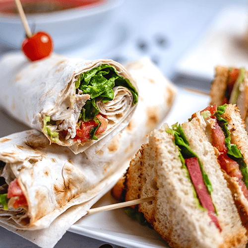 Rolls Wraps Sandwiches